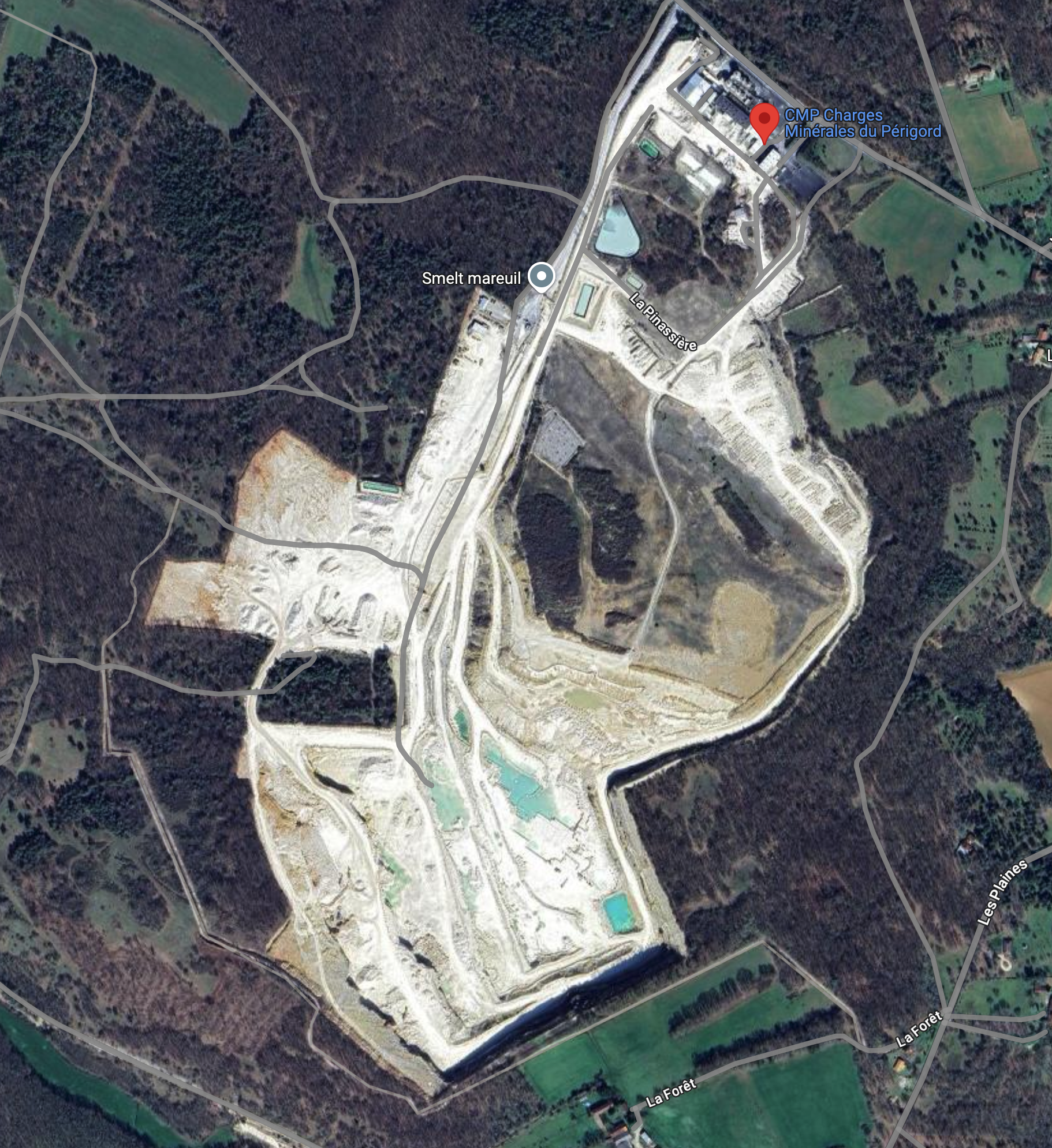 Fichiers BIM produits Carrière de Sainte-Croix de Mareuil (CMP Charges Minérales du Périgord)